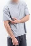Oversize Geniş Kalıp Bisiklet Yaka Düz Kısa Kollu Tişört Unisex Basic Tişört V00875