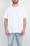 Oversize Geniş Kalıp Bisiklet Yaka Unisex Basic Düz Kısa Kollu Tişört