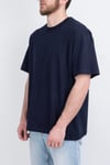 Oversize Geniş Kalıp Bisiklet Yaka Unisex Basic Düz Kısa Kollu Tişört
