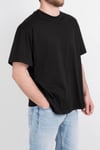 Oversize Geniş Kalıp Bisiklet Yaka Unisex Basic Düz Kısa Kollu Tişört