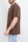 Oversize Geniş Kalıp Bisiklet Yaka Unisex Basic Düz Kısa Kollu Tişört
