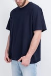Oversize Geniş Kalıp Bisiklet Yaka Unisex Basic Düz Kısa Kollu Tişört