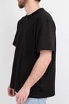 Oversize Geniş Kalıp Bisiklet Yaka Unisex Basic Düz Kısa Kollu Tişört