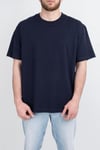 Oversize Geniş Kalıp Bisiklet Yaka Unisex Basic Düz Kısa Kollu Tişört