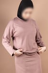 OVERSIZE PAMUKLU UZUN KOL TSHIRT 25542