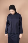 OVERSIZE PAMUKLU UZUN KOL TSHIRT 25542