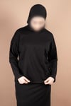 OVERSIZE PAMUKLU UZUN KOL TSHIRT 25542