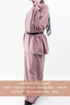 Oversize Uzun %100 Pamuk Kısa Kollu Rahat Elbise V00888