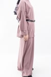Oversize Uzun %100 Pamuk Kısa Kollu Rahat Elbise V00888