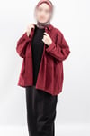 Oversize Uzun %100 Pamuk Kısa Kollu Rahat Elbise V00888