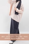 Oversize Uzun %100 Pamuk Kısa Kollu Rahat Elbise V00888
