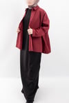 Oversize Uzun %100 Pamuk Kısa Kollu Rahat Elbise V00888