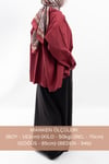 Oversize Uzun %100 Pamuk Kısa Kollu Rahat Elbise V00888