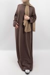 Oversize Uzun %100 Pamuk Rahat Elbise 25566