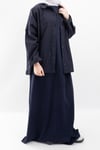 Regular Fit %100 Pamuklu Kısa Kollu Tesettür Elbise V00957