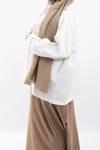 Regular Fit %100 Pamuklu Kısa Kollu Tesettür Elbise V00957