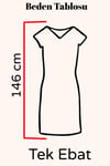 Regular Fit %100 Pamuklu Kısa Kollu Tesettür Elbise V00957