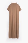 Regular Fit %100 Pamuklu Kısa Kollu Tesettür Elbise V00957