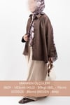 Regular Fit %100 Pamuklu Likralı Tesettür Elbise Kısa Kollu Elbise V00956