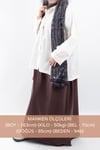 Regular Fit %100 Pamuklu Likralı Tesettür Elbise Kısa Kollu Elbise V00956