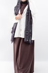 Regular Fit %100 Pamuklu Likralı Tesettür Elbise Kısa Kollu Elbise V00956