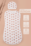 Yenidoğan Şapkalı Kundak Çift Taraf Fermuarlı %100 Pamuk