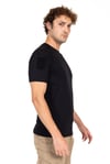 AKN 713 BİSİKLET YAKA KISA KOLLU TAKTİK T-SHIRT-SİYAH