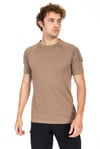 AKN BİSİKLET YAKA KISA KOLLU TAKTİK T-SHIRT-BEJ