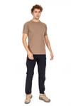 AKN BİSİKLET YAKA KISA KOLLU TAKTİK T-SHIRT-BEJ