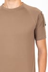 AKN BİSİKLET YAKA KISA KOLLU TAKTİK T-SHIRT-BEJ