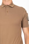 AKN POLO YAKA KISA KOLLU TAKTİK T-SHIRT-BEJ