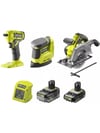 R18CK3G-242G 3LÜ KOMBO KIT RSD18+R18CSP+RPS18+1X4AH+1X2AH+ŞARJ CİHAZI RYOBİ