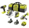 R18CK4G-252S 4LÜ KOMBO KIT RPD18+RJS18+R18CSP+PRS18+1X5AH+1X2AH+ŞARJ CİHAZI RYOBİ