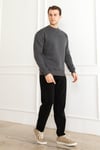 ERKEK YUVARLAK BİSİKLET YAKA BASİC 3 İPLİK POLAR KALIN SWEATSHIRT