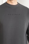 ERKEK YUVARLAK BİSİKLET YAKA BASİC 3 İPLİK POLAR KALIN SWEATSHIRT