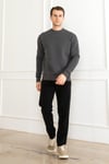 ERKEK YUVARLAK BİSİKLET YAKA BASİC 3 İPLİK POLAR KALIN SWEATSHIRT