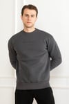 ERKEK YUVARLAK BİSİKLET YAKA BASİC 3 İPLİK POLAR KALIN SWEATSHIRT
