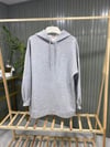 Kadın Gri Basic Oversize Kapüşonlu Çan Model Sweatshirt