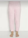 Kadın Rahat Basic Dar Paça Welsoft Peluş Kumaş Polar Pijama Eşofman Alt