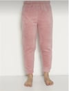 Kadın Rahat Basic Dar Paça Welsoft Peluş Kumaş Polar Pijama Eşofman Alt