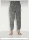 Kadın Rahat Basic Dar Paça Welsoft Peluş Kumaş Polar Pijama Eşofman Alt