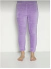 Kadın Rahat Basic Dar Paça Welsoft Peluş Kumaş Polar Pijama Eşofman Alt