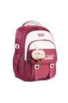 Relaxion 2462 Çocuk Bordo Peluş Anahtarlıklı Fonksiyonel Okul Çantası