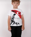 Unısex Çocuk basic  Atatürk bayra Baskılı kısa Kollu  23 Nisan 10 Kasım 29 Ekim okul gösteri T-shirt
