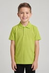 Unisex Çocuk Fıstık Yeşili Lakost Polo Yaka Kısa Kollu Okul Tişörtü