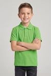 Unisex Çocuk Yeşil Lakost Polo Yaka Kısa Kollu Okul Tişörtü