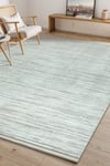 Bambum Soft 1002 Beyaz Düz Desen Modern Bambu Saten Kaymaz Taban Yıkanabilir Salon Mutfak Halısı