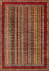 Bordo Afgan Halısı Etnik Otantik Desenli Şönil Halı Kaymaz Taban Yıkanabilir Salon Oturma Odası Halısı M1232
