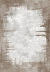 Çerçeve Model Vizon Krem Desenli Baskı Şönil Kilim Kaymaz Taban Salon Oturma Odası Yatak Odası Kilimi SH15 