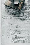 Modern Gri Antrasit Dokulu Soyut Desenli Baskı Şönil Kilim Kaymaz Taban Salon Oturma Odası Yatak Odası Kilimi SH13